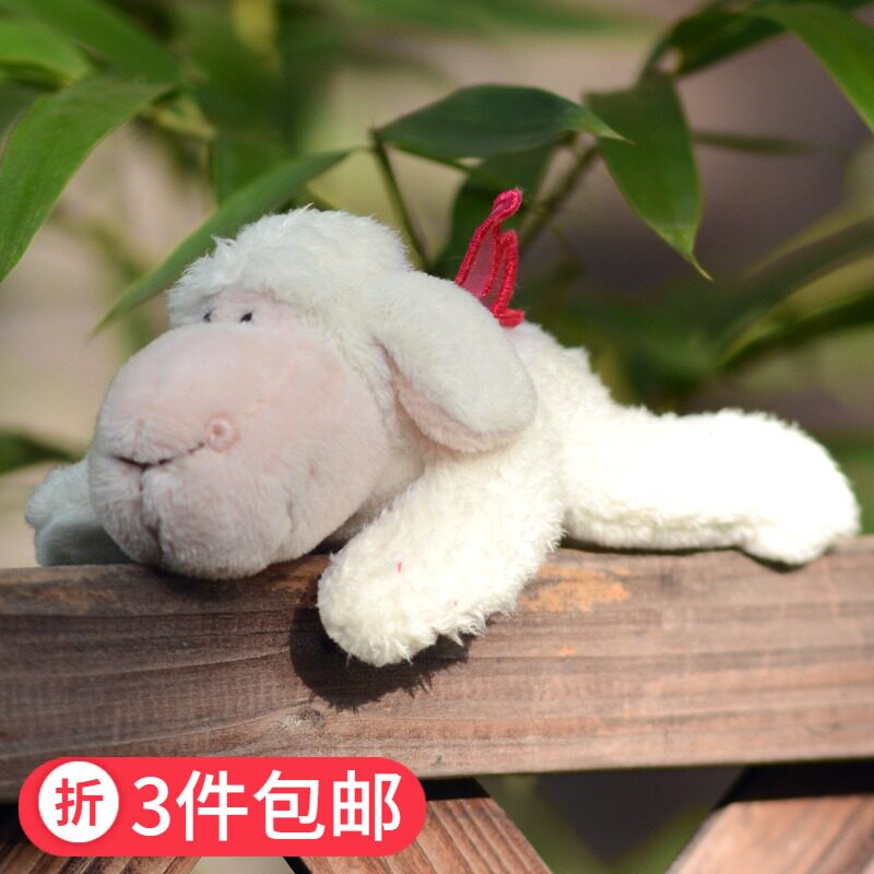 冰箱贴汽车摆件磁贴装饰品毛绒动物磁铁婚房结婚卡通可爱娃娃玩具