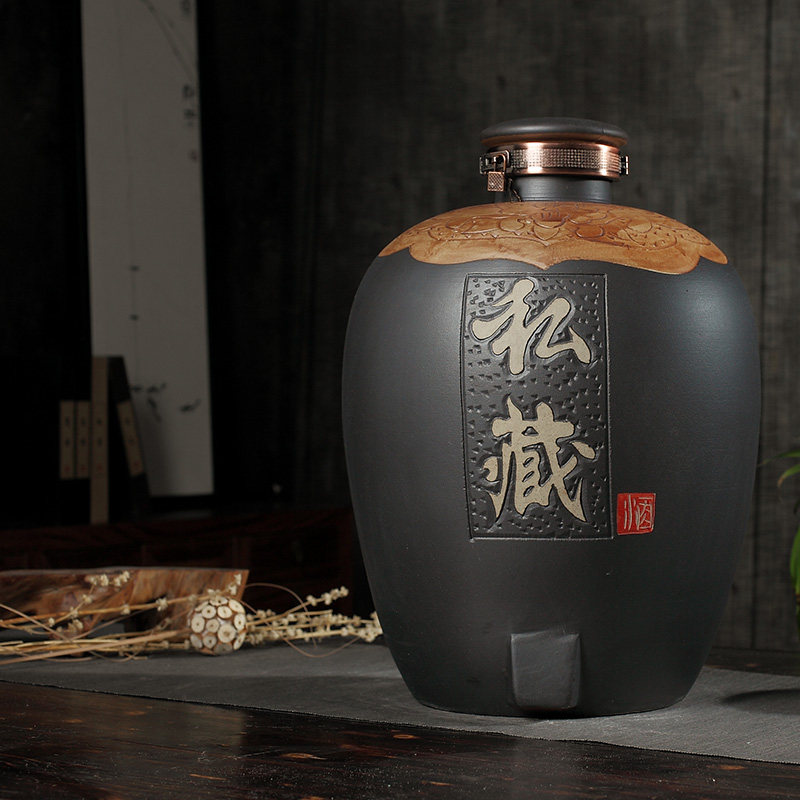 陶瓷酒瓶50斤30斤20斤装酒坛子密封家用空瓶泡酒存酒缸土埋酒窖