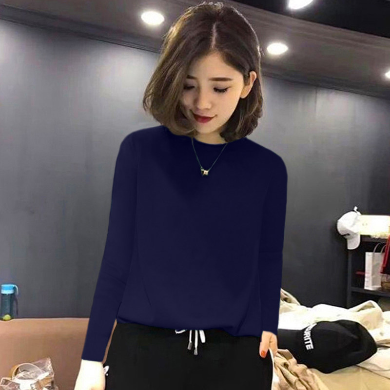 针织衫女春秋2021新款半高领打底衫内搭薄款长袖上衣修身中领毛衣