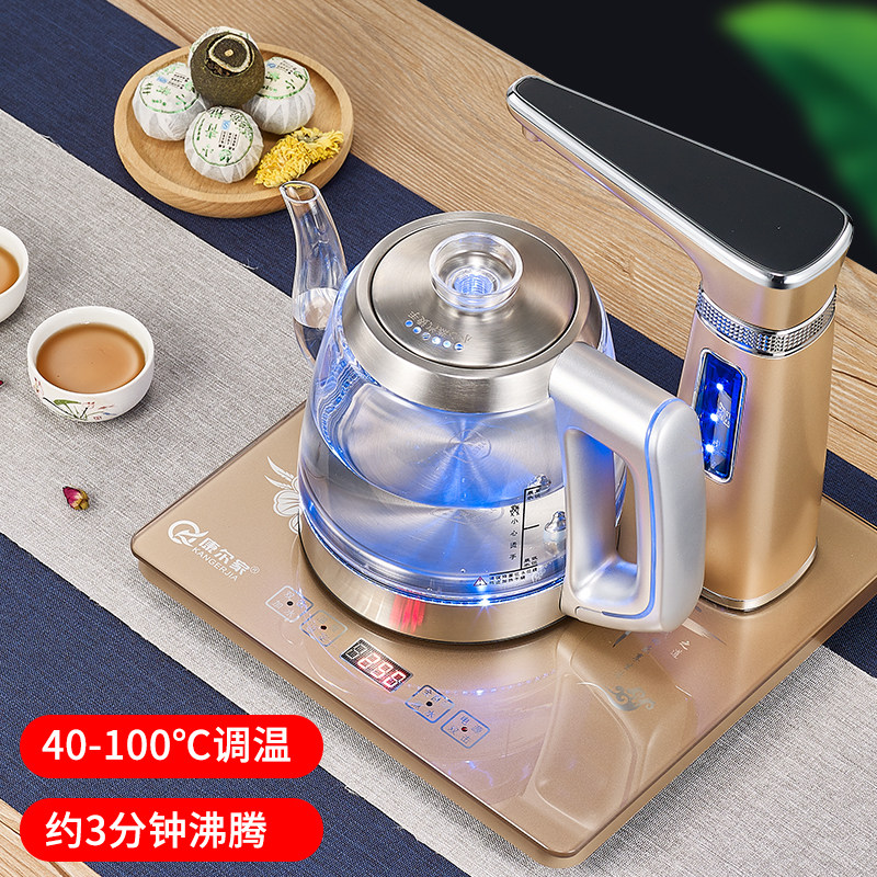 全自动上水电热水壶抽水式家用玻璃烧水电茶壶桌面泡茶烧水器一体