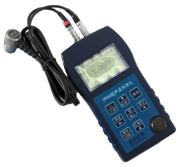 DR86超声波测厚仪精度壁厚仪钢板塑料玻璃 DR87穿透涂层型测厚