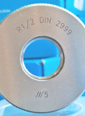 成量环规R1/2密封圆锥管螺纹环规英制川牌量规/德标DIN2999螺纹规