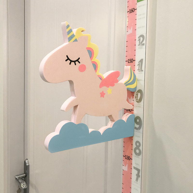 身高尺墙贴磁吸3d立体量身高贴纸儿童房间装饰宝宝卡通测量仪记录