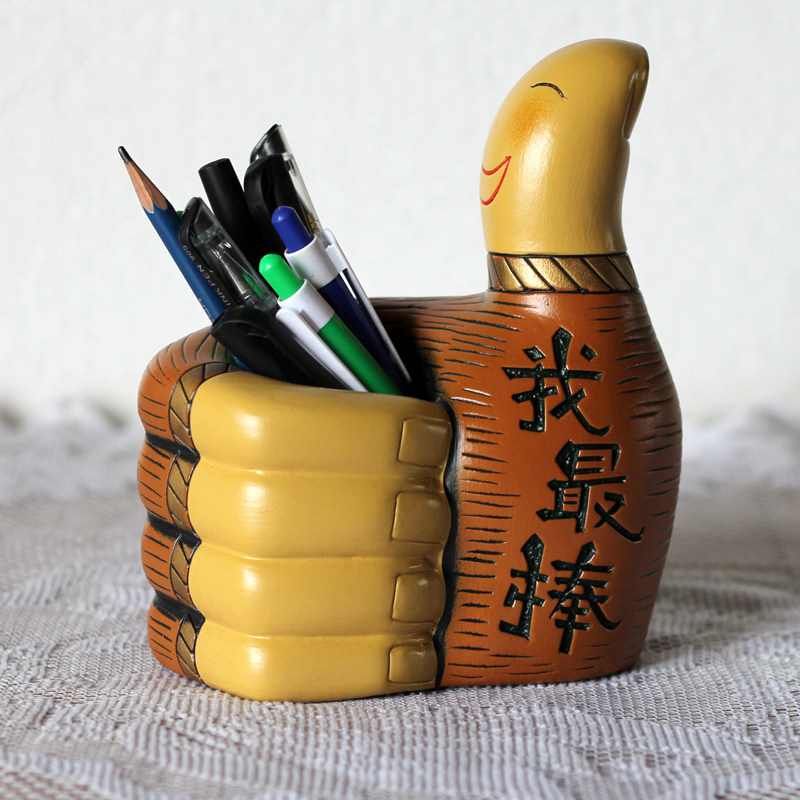 励志陶瓷笔筒新年礼物个性文具摆件儿童生日礼品创意学生实用奖品