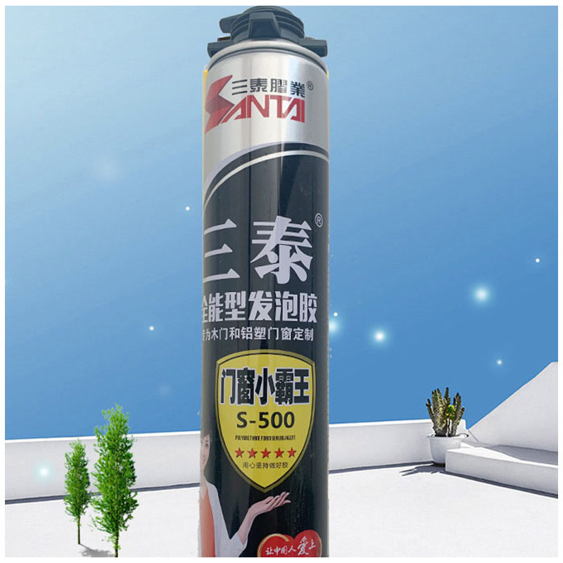 900g三泰发泡胶门窗密封防水泡沫填充补漏堵洞缝聚氨酯填缝剂整箱