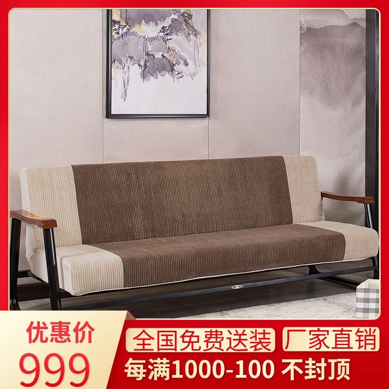 天坛家具两用户折叠沙发床现代能约客厅多功简布艺沙发小可型家具