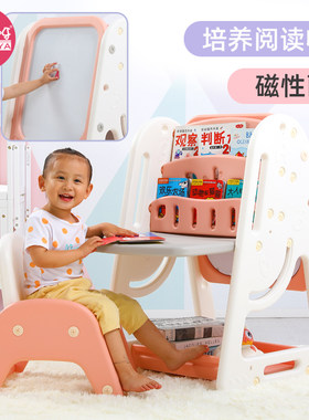 儿童画板幼儿家用双面大号支架式宝宝玩具磁性桌子可擦升降写字板