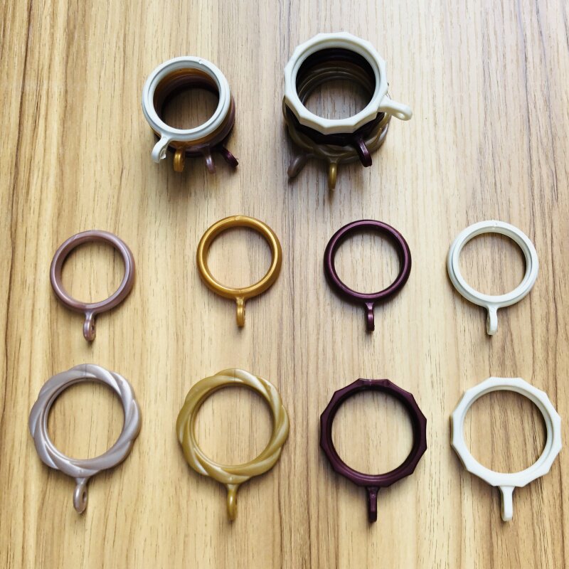 28mm 35mm窗帘杆罗马杆吊环 罗马圈 罗马环 加大挂环塑料圈圈配件
