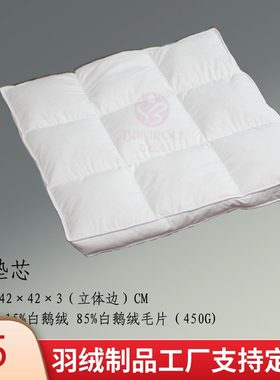 新品白鹅绒保暖羽绒坐垫办公室沙发垫实木羽毛Q餐椅垫汽车垫可定