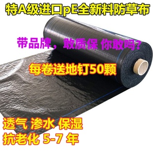 防草布除草布耐用果树农用防杂草大棚园艺地步PE黑色透气渗水抑膜
