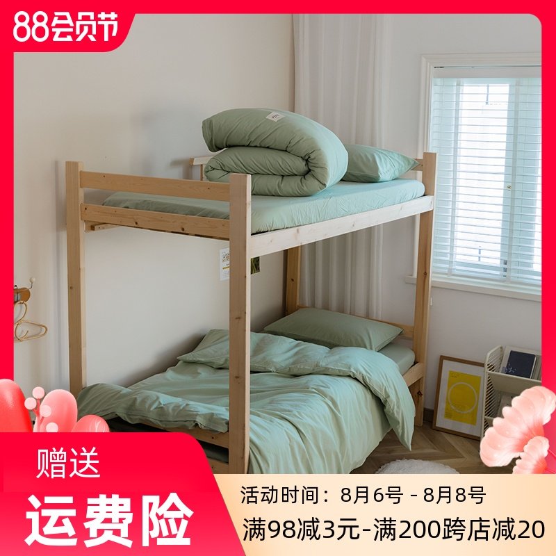 全棉床笠三件套夏季 儿童0.9米单人1.H2m床单防滑纯棉被套学生宿图片
