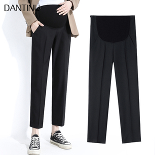 子秋冬季 托腹直筒宽松垂感春秋显瘦九分裤 休闲西裤 韩版 时尚 孕妇裤