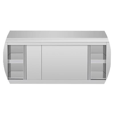 厨房不锈钢操作台切菜桌落地酒楼储物架不锈钢桌橱柜酒店移门两层