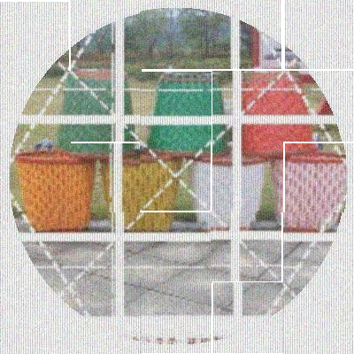 采蘑菇的小姑娘背篓背篼竹买菜镂空室外藤篮子编织筐背笼塑料胶带