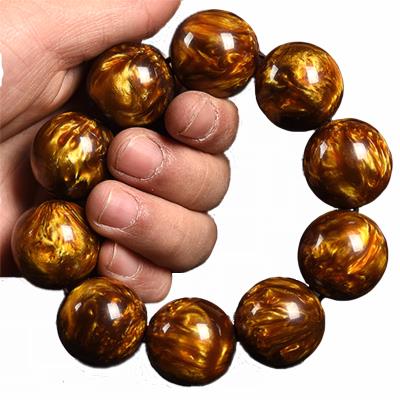 手串天然百年黑珊瑚金丝霸气款佛珠手串手链送女友男友二代海柳