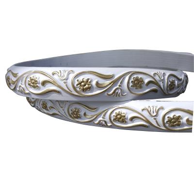 欧式弯曲造型装饰条pvc软线条背景墙装修装饰线条弧形边框线宽3CM