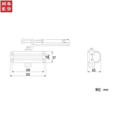 扉利达液压缓冲闭门器防火门s90度定位180度不定位feilida关门器