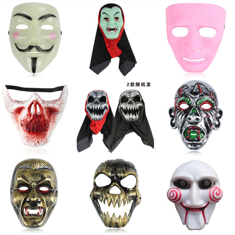 V恐怖の下半分の顔の吸血鬼の子供ハロウィンの鬼の顔の面の学生は備えて頭セットの男の怖い字を装います V恐怖の下半分の顔の吸血鬼の子供ハロウィンの鬼の顔の面の学生は備えて頭セットの男の怖い字を装います