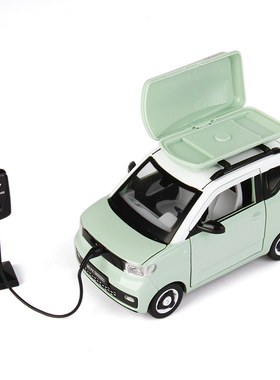 1:24原厂五菱宏光mini车模马卡龙汽车模型仿真合金摆件男孩玩具车