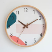 北欧静音钟e表现代简约时钟挂钟客厅家用时尚 挂表卧 大气创意个性