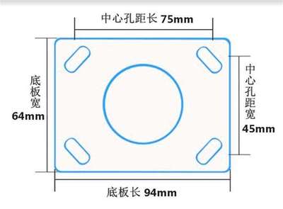 刹脚轮静音e橡向轮工业车轮小车轮子实心万胶转向轮3寸5寸齐全