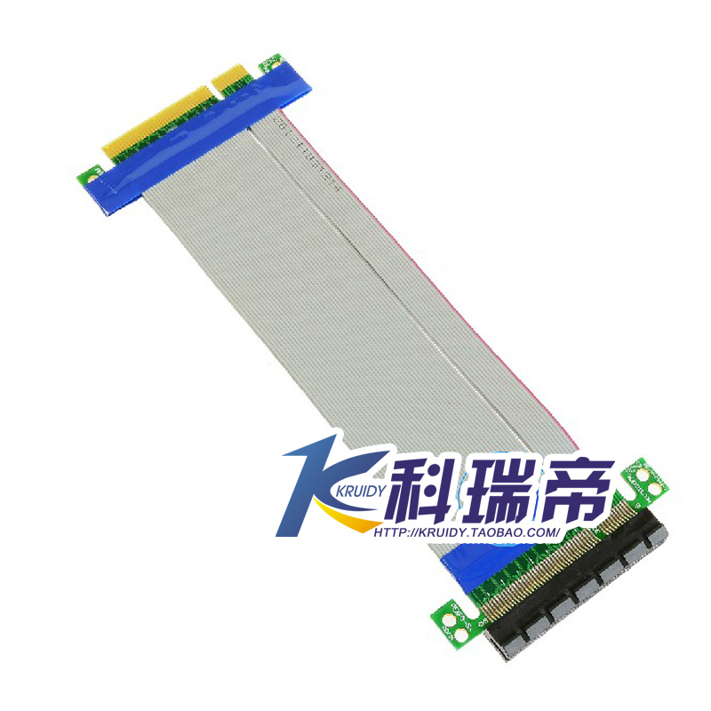 pci-e 8X延长线 一公一母 PCI-E延长线 PCIE转接线 PCI-E延长排