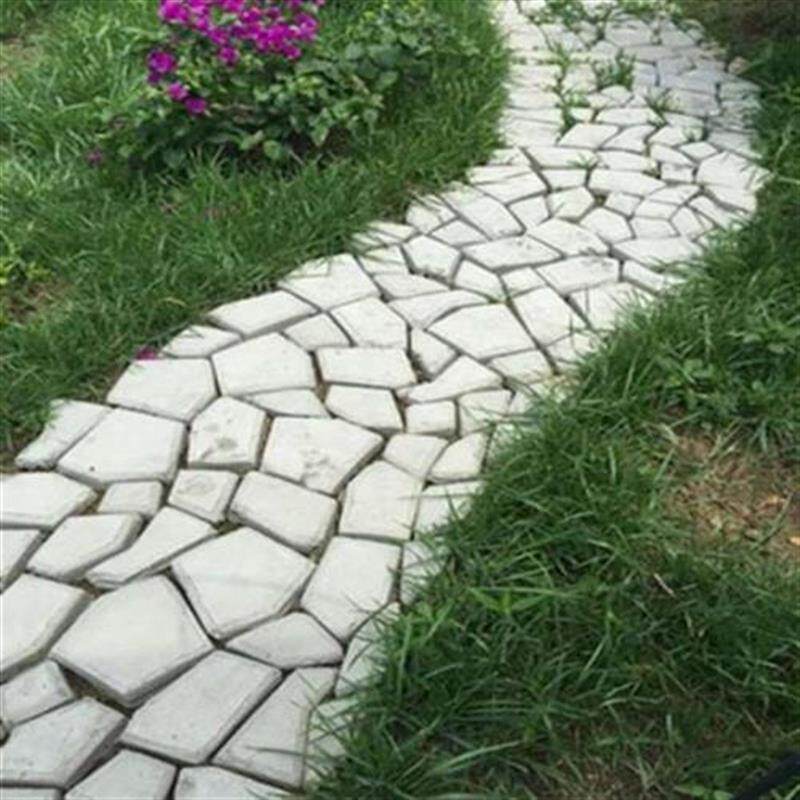 塑料地砖c模花园铺路模具施工脚踏院子g设计路径公园路铺设小院压