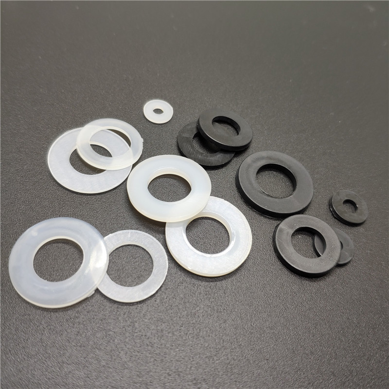 白色尼龙塑料垫片M2M3M4M5M6M8M10ML12绝缘平垫塑胶垫圈1千只