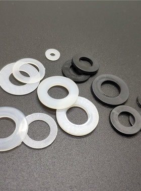 白色尼龙塑料垫片M2M3M4M5M6M8M10ML12绝缘平垫塑胶垫圈1千只