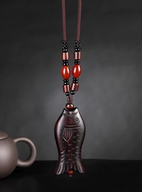 木质简约挂件吊坠复古文艺毛衣链长款百搭民族风项链衣服配饰男女