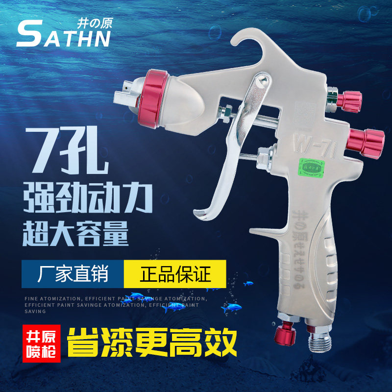 原装日本井原W-77气动喷漆枪汽车喷枪高雾化涂料油漆喷枪喷漆工具