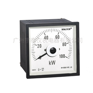 三相功率表 F96 100KW 船用仪表 广角功率表 W功率表