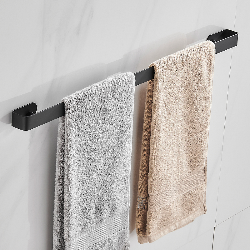 浴室毛巾杆卫生间毛巾架免打孔不锈钢毛巾挂架壁挂杆洗脸巾置物架