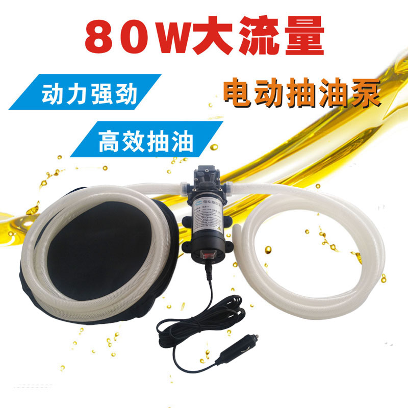 好货铣银龙 电动抽汽油泵 小型抽加油器汽车油箱抽油柴油自吸泵12