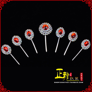 极速正龙戏c装 戏曲头饰化妆用品花旦青衣小姐木钻头面 双圈七星