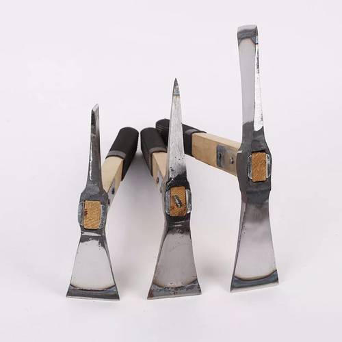 包邮木柄加固洋镐柴镐尖镐扁镐镐斧户两用镐两头忙砍镐挖树鹤嘴锄