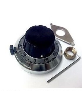 带开关锁定 46MM电位器旋钮 B2精密刻度盘旋钮 可调电阻多圈旋钮