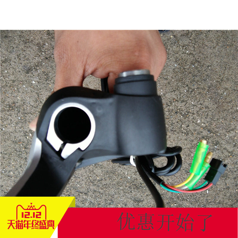 好货电动车调速车把手转把开关配件转把带显示屏调速器36V48V5灯