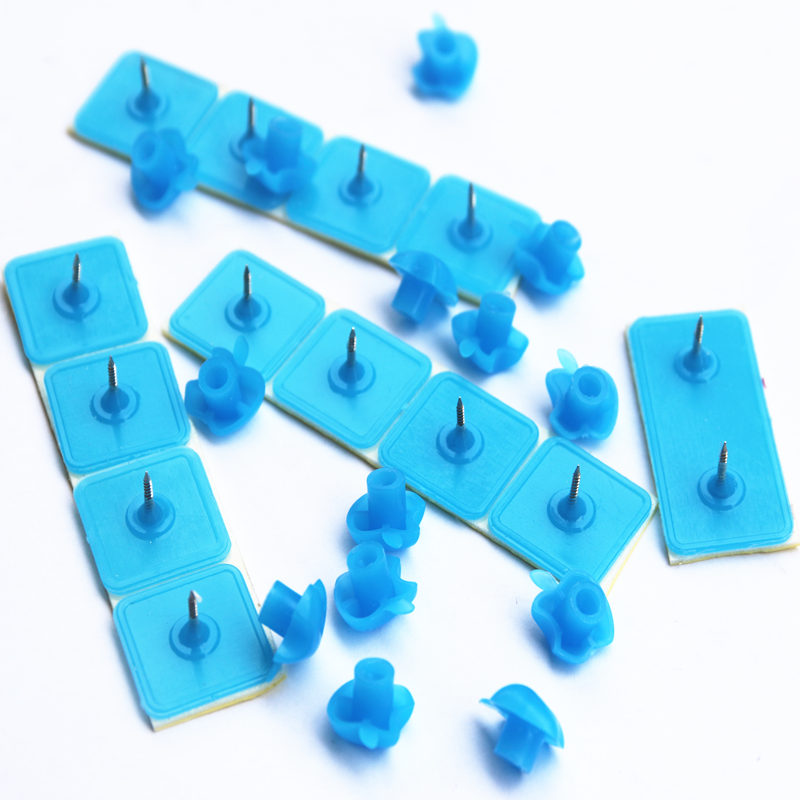 2包装防蚊门帘粘钉粘扣粘贴魔术贴图钉纱窗固定卡扣免打孔无痕钉