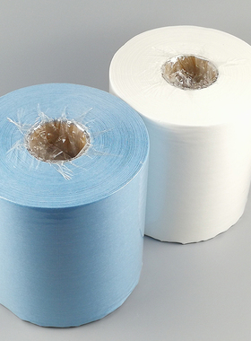 工业大卷纸擦拭布吸油纸o无尘纸无纺布 白色蓝色25*30cm*500包邮