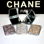 双面公主镜 迷你便携折叠小镜子女士随身梳妆镜 韩式 镶钻化妆镜