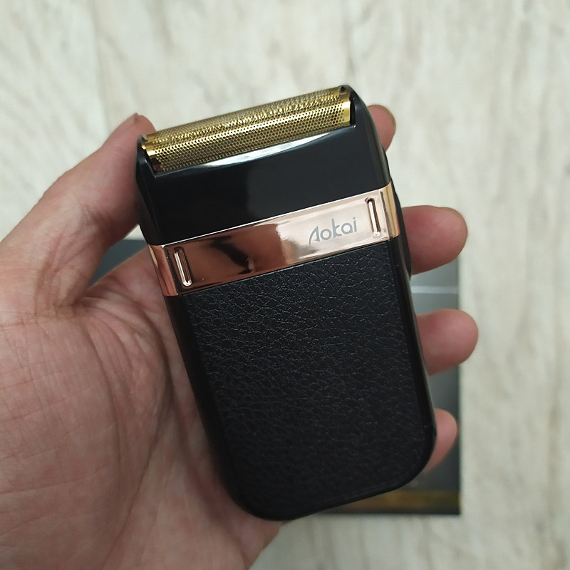 包邮油头复古推光头旅行小型剃须刀刮胡刀便携往复式电动男士充电
