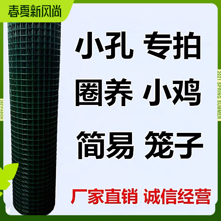 小孔铁丝网围栏鸡鸭养殖围栏网护栏网隔离网简易DIY笼子养鸽防鼠