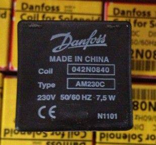 danfoss丹佛斯电磁阀线圈 042N0840 TYPE AM230C 7.5W 孔10mm