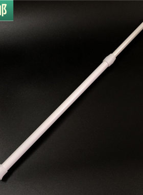 包邮 白色毛巾杆免钉无痕伸缩浴帘窗帘横杆白烤漆日式半帘撑杆