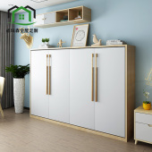 隐形床衣柜一体多功能壁床柜组合阳台客厅书房折叠侧翻隐形床壁床