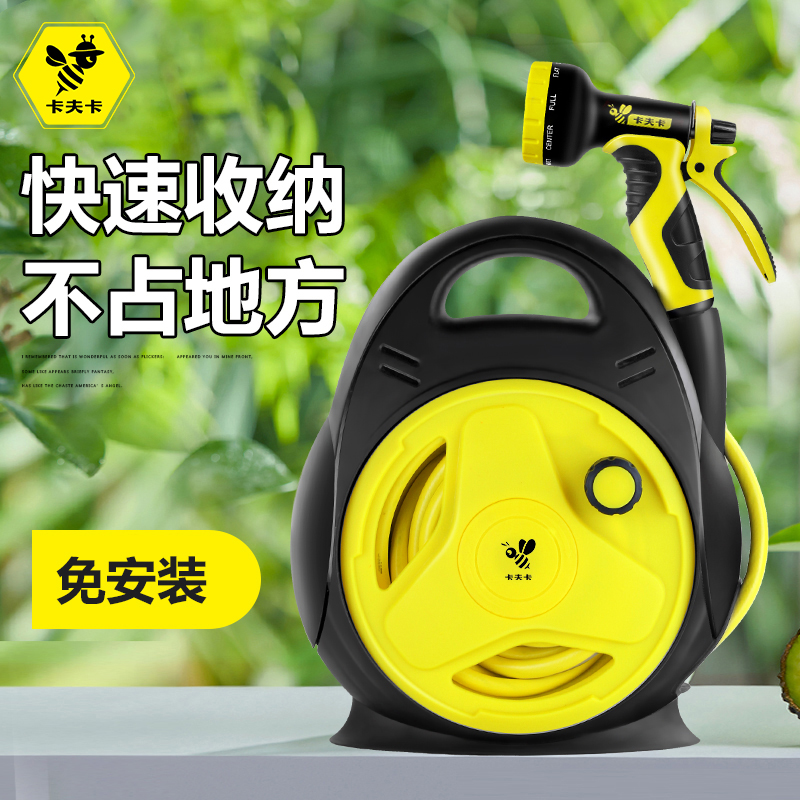 水管架子盘管绕管水管收纳架转盘收管卷管K器水管车手摇收水管神