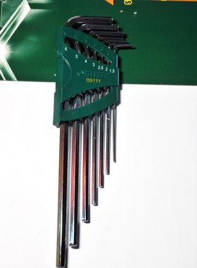 SATA世达工具 7件特长内六角扳手组套 1.5-6MM 09111 09109