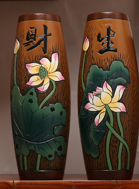 新中式陶瓷博古架摆件电视柜酒柜家庭入户进门玄关招X财装饰工艺