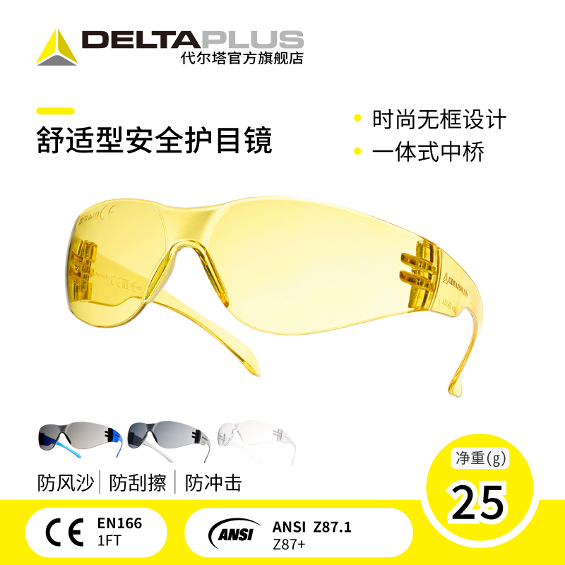 护目镜男女防风镜夜视防尘防风沙防风强光打磨劳保防飞溅防护眼镜
